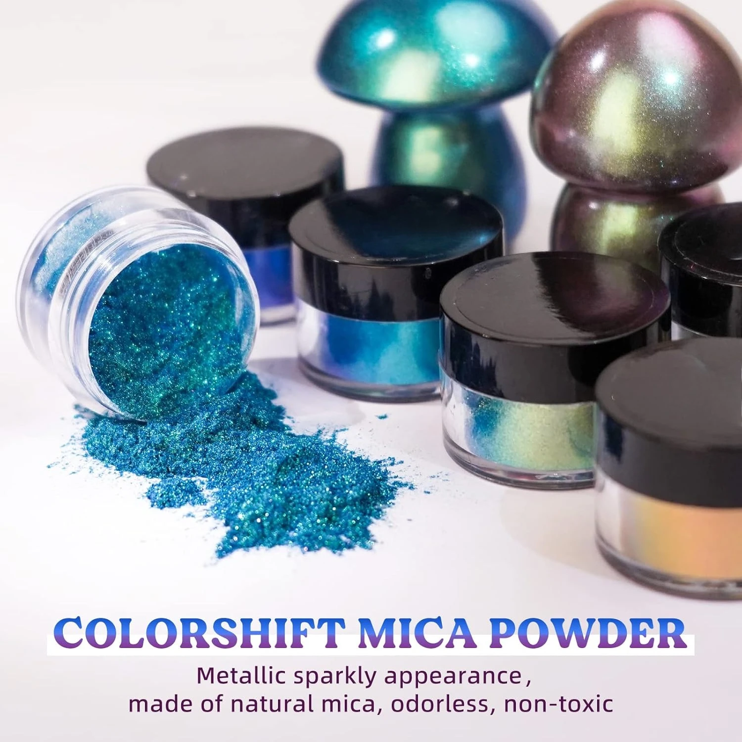 Resin Color Paste - 18-Color Chameleon Mica Powder: A color-changing
