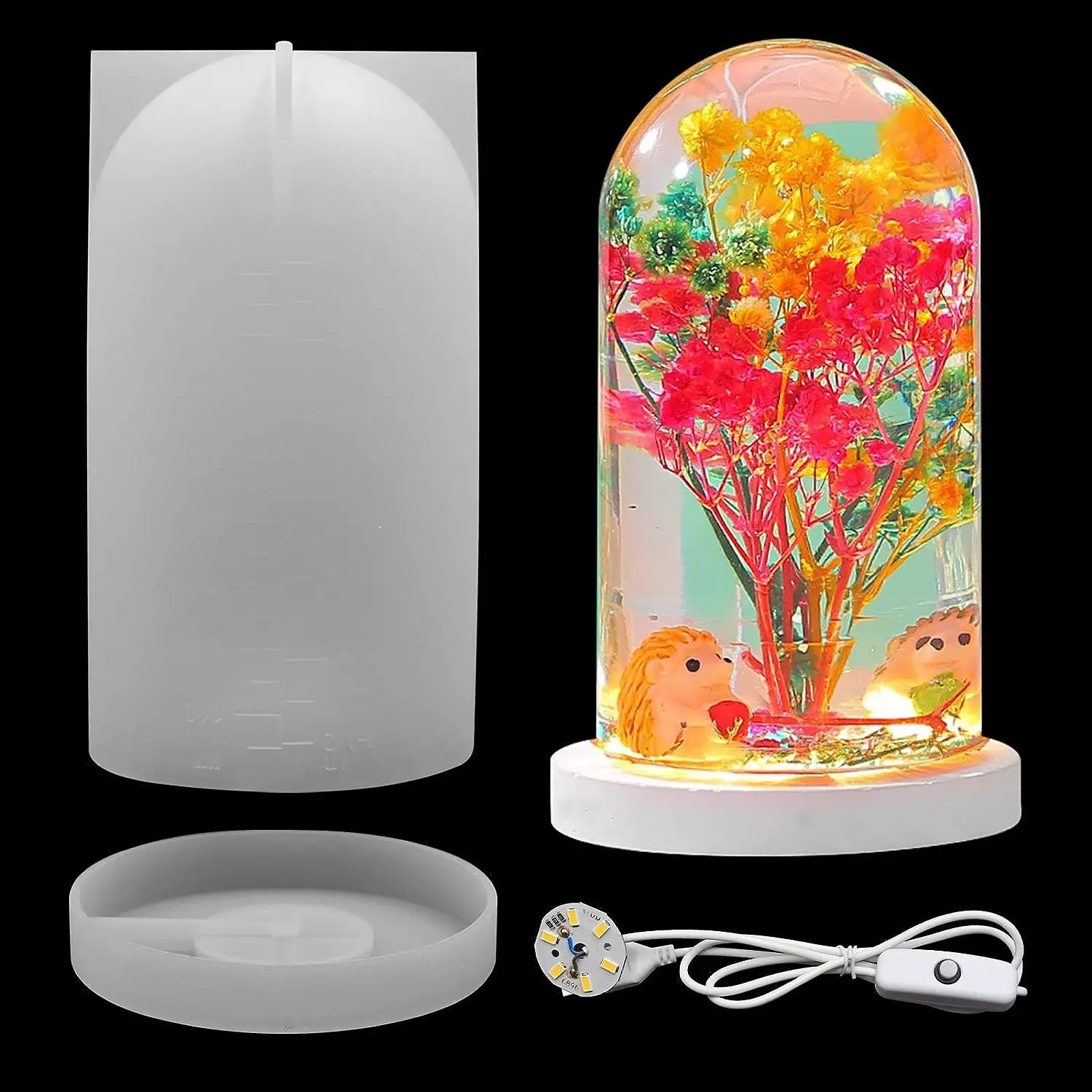 Resin Art Mould - DIY Crystal Epoxy Resin Mold Led