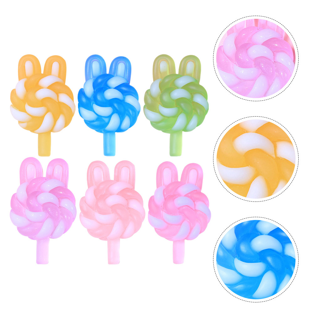 24Pcs Cute Cartoon Lollipop Ch - огляд і ціна Resin Art Craft
