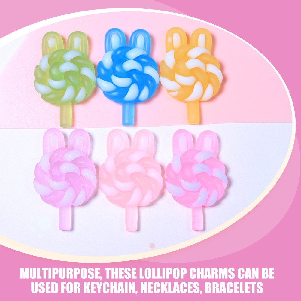 24Pcs Cute Cartoon Lollipop Ch - огляд і ціна Resin Art Craft