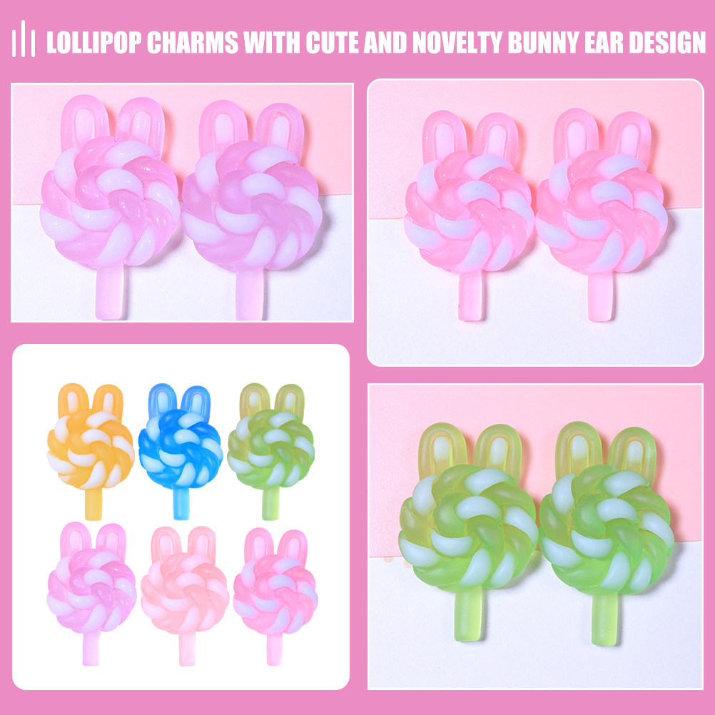 24Pcs Cute Cartoon Lollipop Ch - огляд і ціна Resin Art Craft