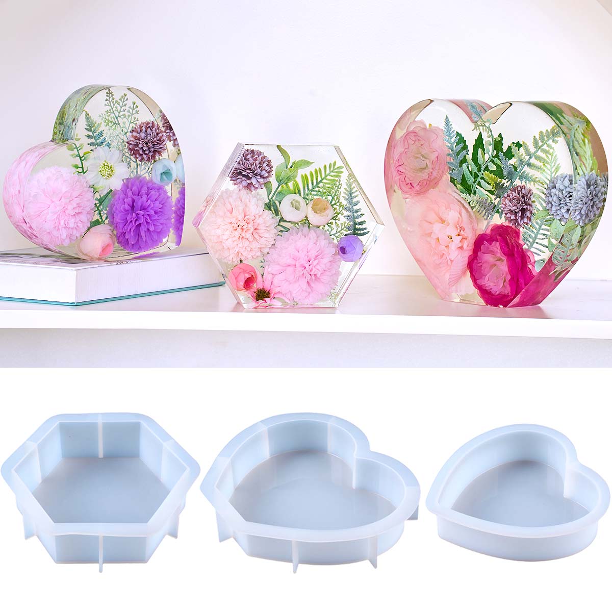 Large Love Silicone Mold DIY H - огляд і ціна Resin Art Mould