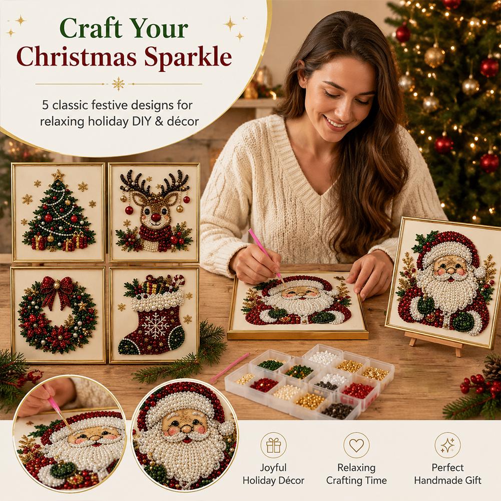 Christmas Santa Claus Pearl Ar - огляд і ціна Resin Art Craft