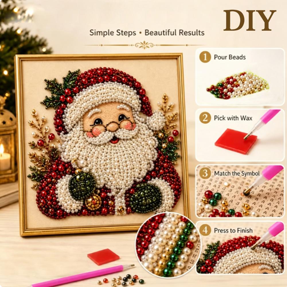 Christmas Santa Claus Pearl Ar - огляд і ціна Resin Art Craft