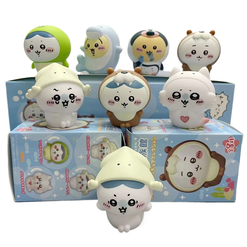 8pcs/Box Kawaii Chiikawa Aquar - огляд і ціна Resin Art Case