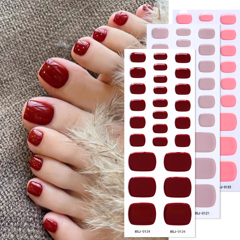 Pure Color Toe Gel Nail Sticke - огляд і ціна Uv Lamp Nail Resin