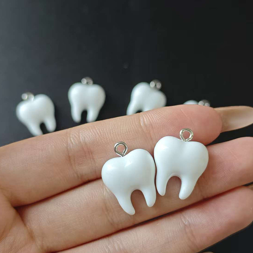 10pcs Cute White Teeth Resin P - огляд і ціна Resin Art Box