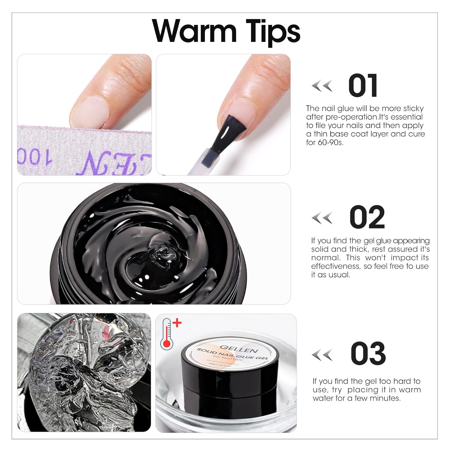 GELLEN Nail Solid Glue Builder - огляд і ціна Resin Color Paste