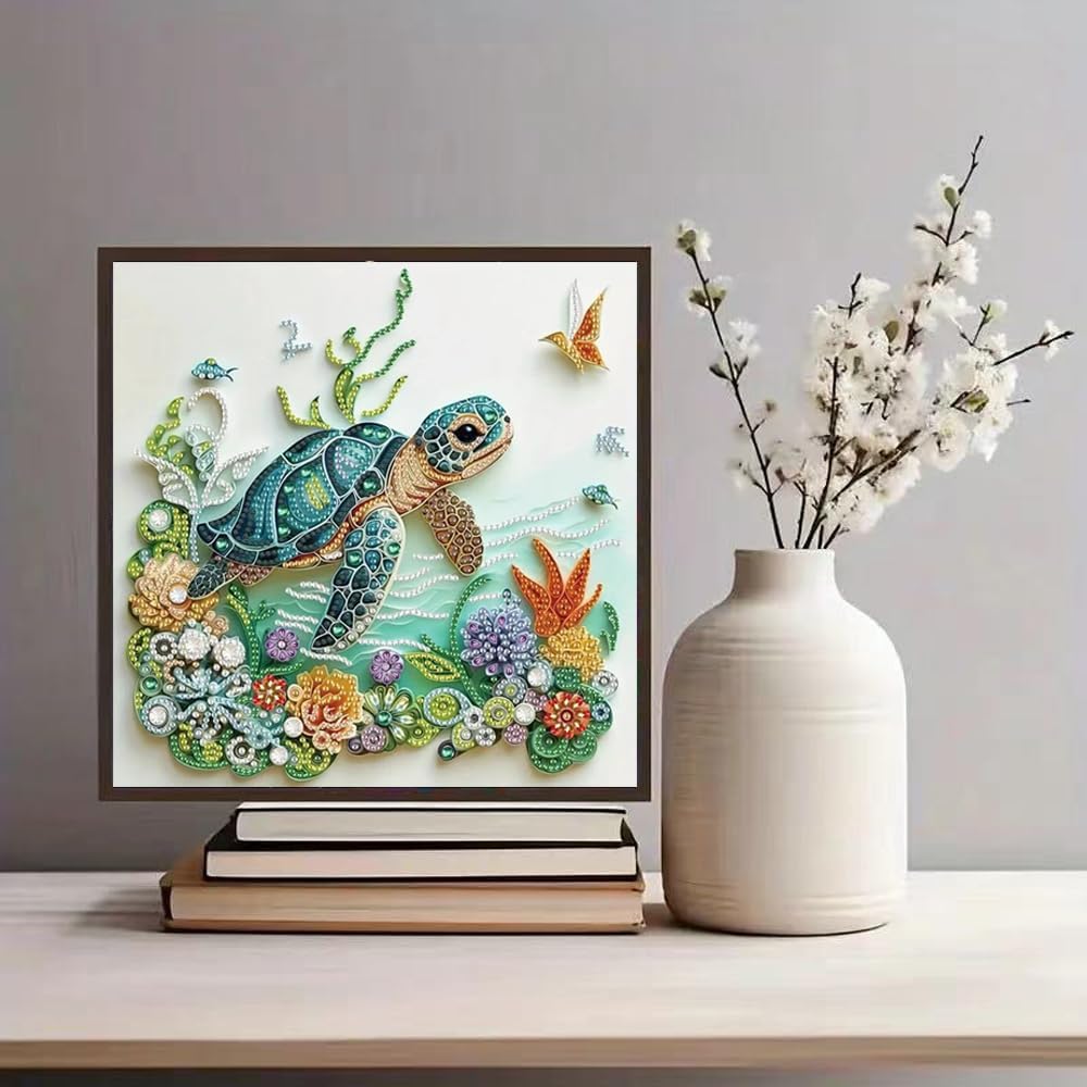 Sea Turtle Animal Diamond Pain - огляд і ціна Resin Art Flowers