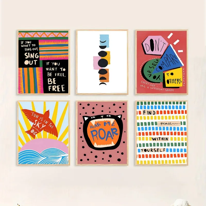 Bohemian Colorful Poster Print - огляд і ціна Resin Art Quotes