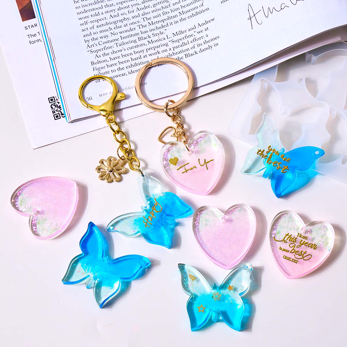Six-hole with Holes Earring Si - огляд і ціна Resin Art Acrylic
