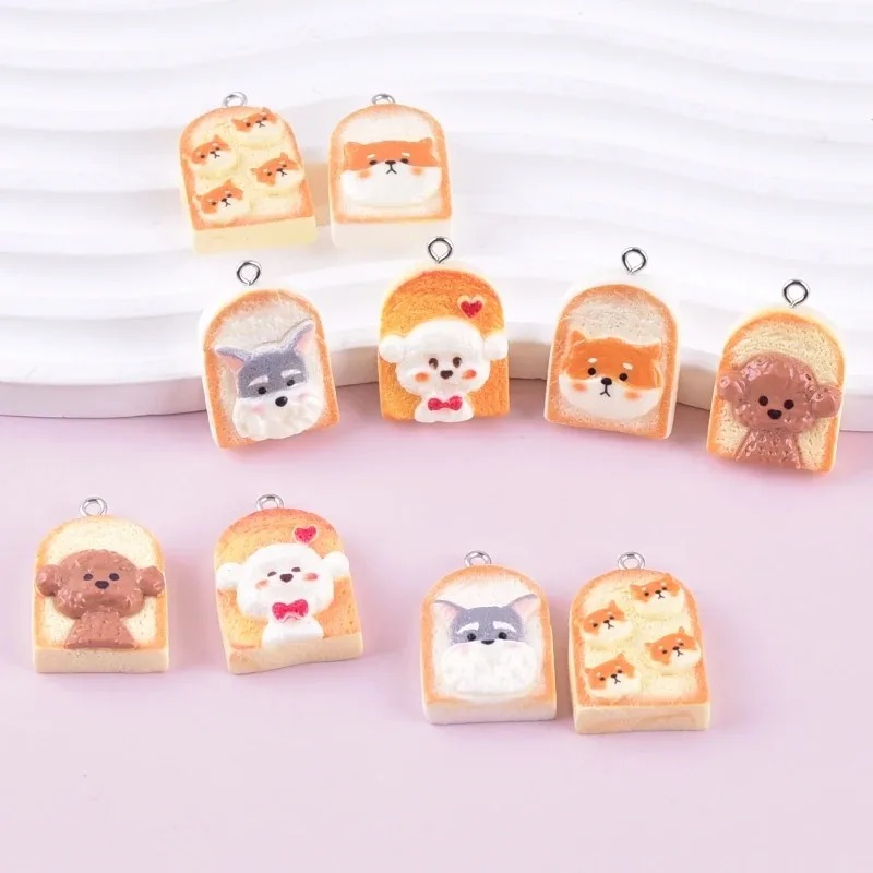 10Pcs Cute Toast Dog Resin Pen - огляд і ціна Resin Art Craft
