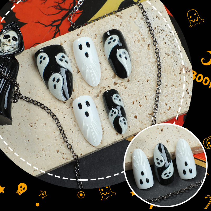 30pcs 2025 Halloween Almond Sh - огляд і ціна Resin Art Case