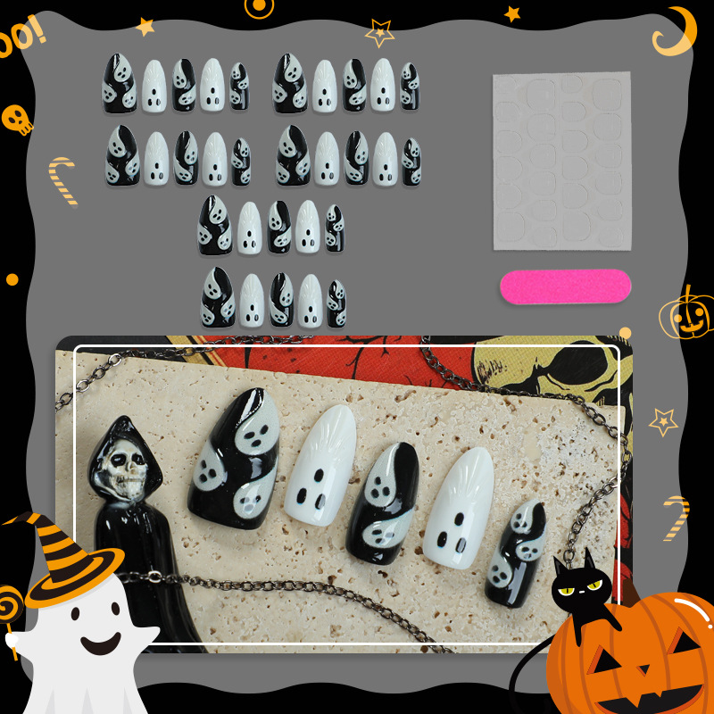 30pcs 2025 Halloween Almond Sh - огляд і ціна Resin Art Case