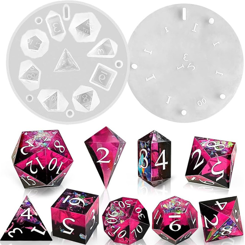 DIY DND Sharp Edge Dice Silico - огляд і ціна Resin Art Mould