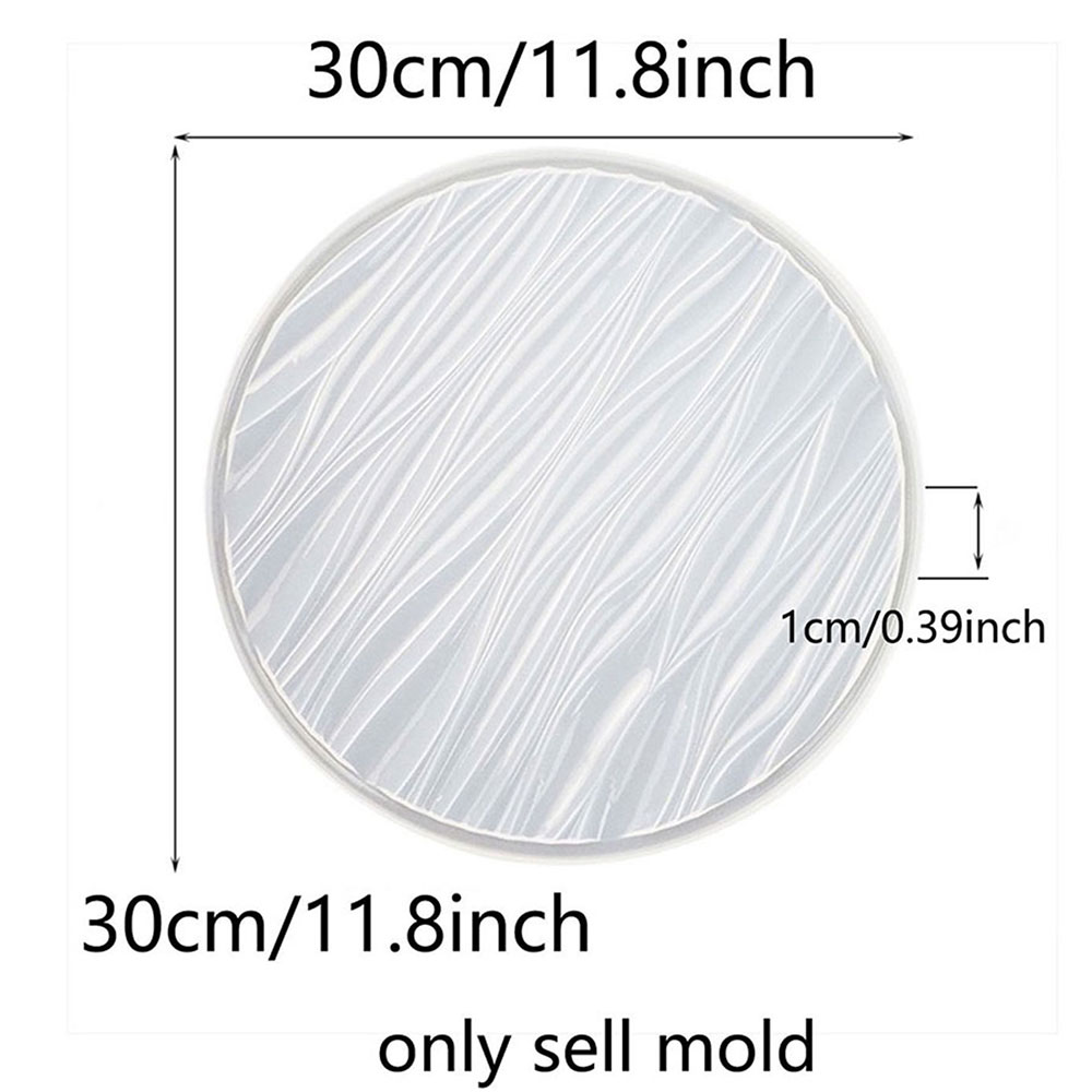 Large Round Tray Silicone Mold - огляд і ціна Resin Art Acrylic