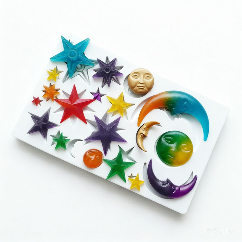 Sun Face Moon Stars Polymer Cl - огляд і ціна Resin Art Mould