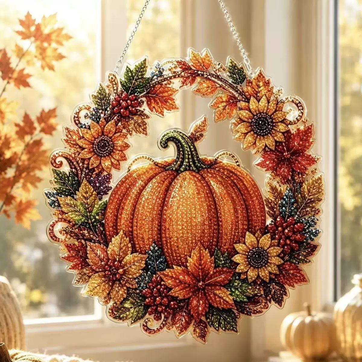Halloween Pumpkins Diamond Art - огляд і ціна Resin Art Flowers