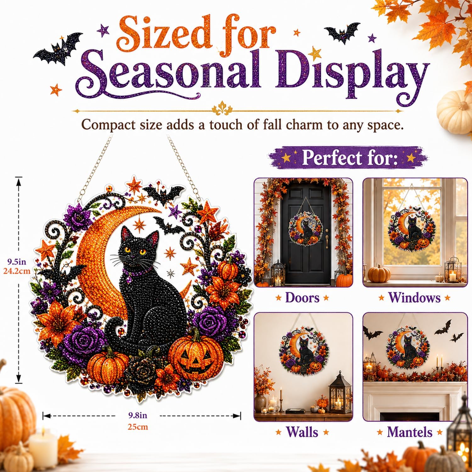 Halloween Pumpkins Diamond Art - огляд і ціна Resin Art Flowers