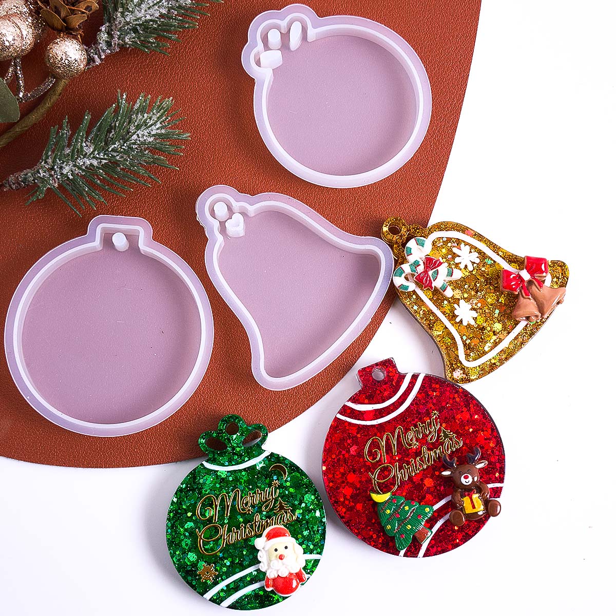 Xmas Tag Pendant Silicone Mold - огляд і ціна Resin Art Mould
