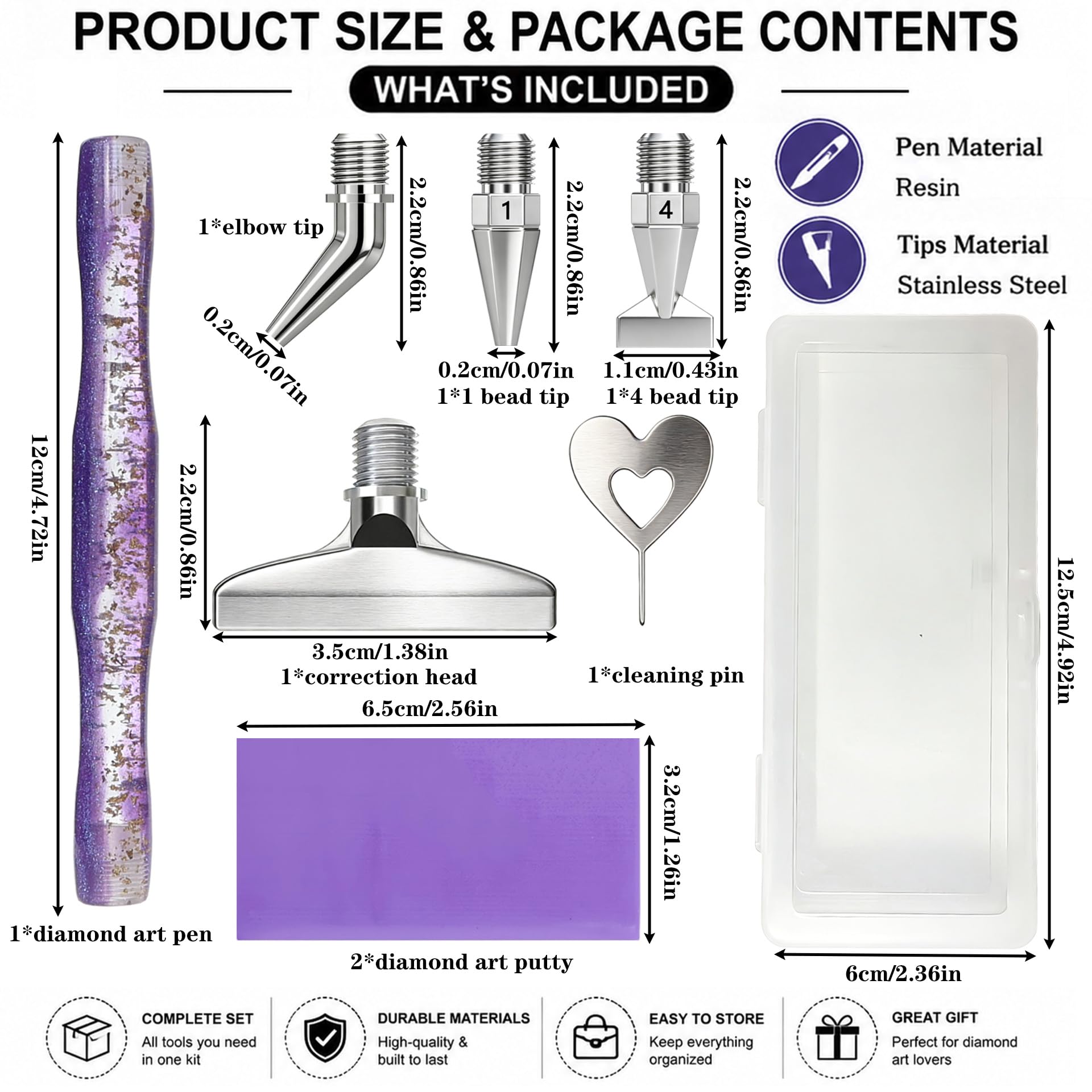 Diamond painting art pen, with - огляд і ціна Resin Art Craft