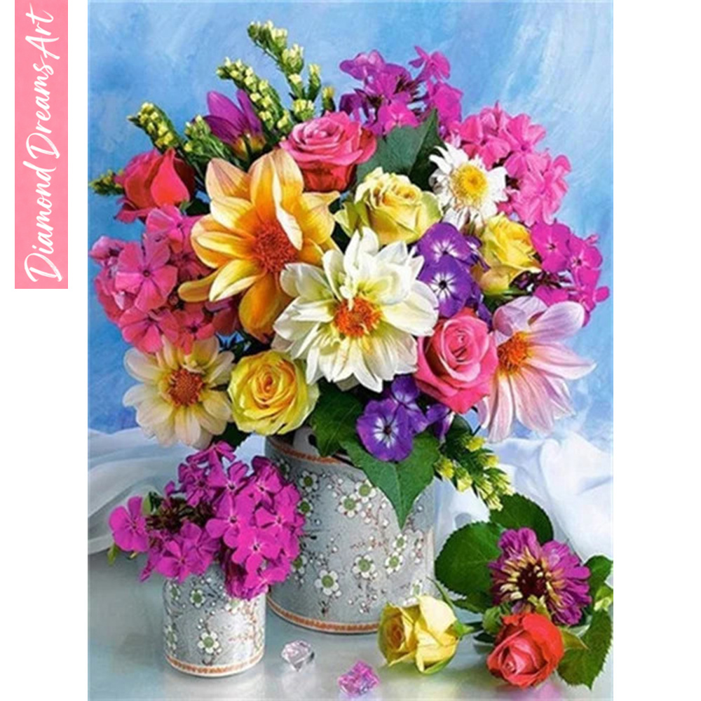 Full Diamond Mosaic Flower 5D  - огляд і ціна Resin Art Flowers