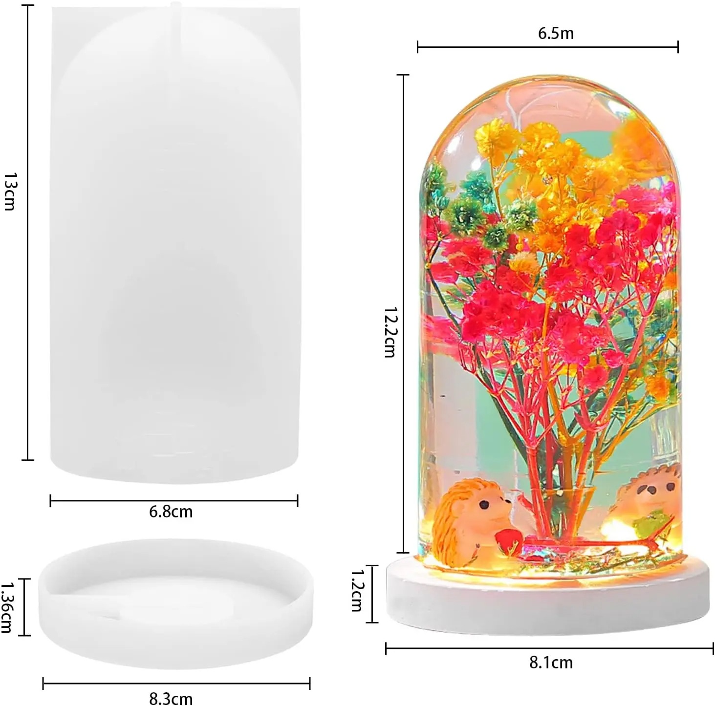 DIY Crystal Epoxy Resin Mold L - огляд і ціна Resin Art Mould