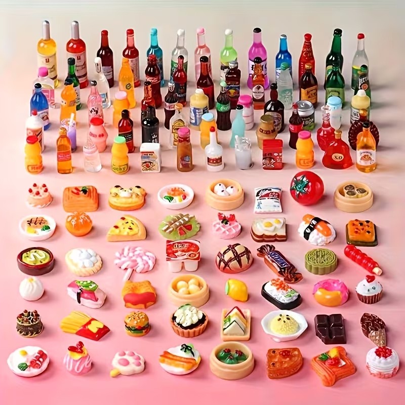 10/50PCSFood Play Miniature Mi - огляд і ціна Resin Art Bottle