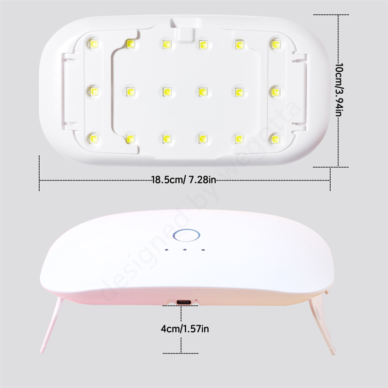 24W USB Rechargeable UV LED La - огляд і ціна Uv Lamp Nail Resin