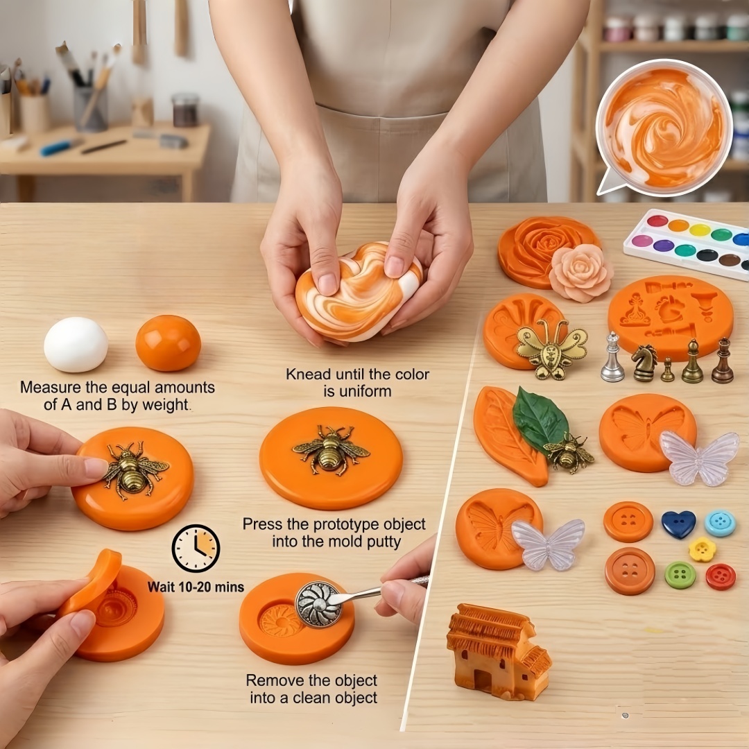 Silicone Putty DIY Crafting Se - огляд і ціна Resin Art Craft