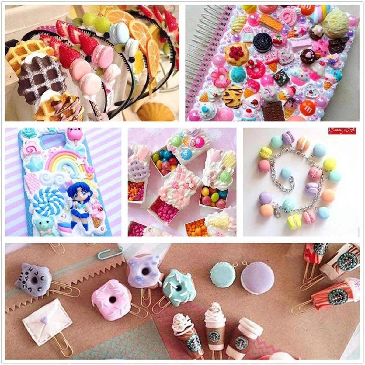 30pcs Random Candy Slime Charm - огляд і ціна Resin Art Box