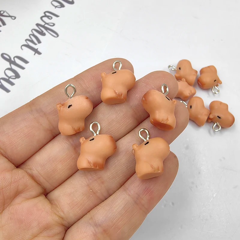 10pcs Cute Small Capybara Char - огляд і ціна Resin Art Box