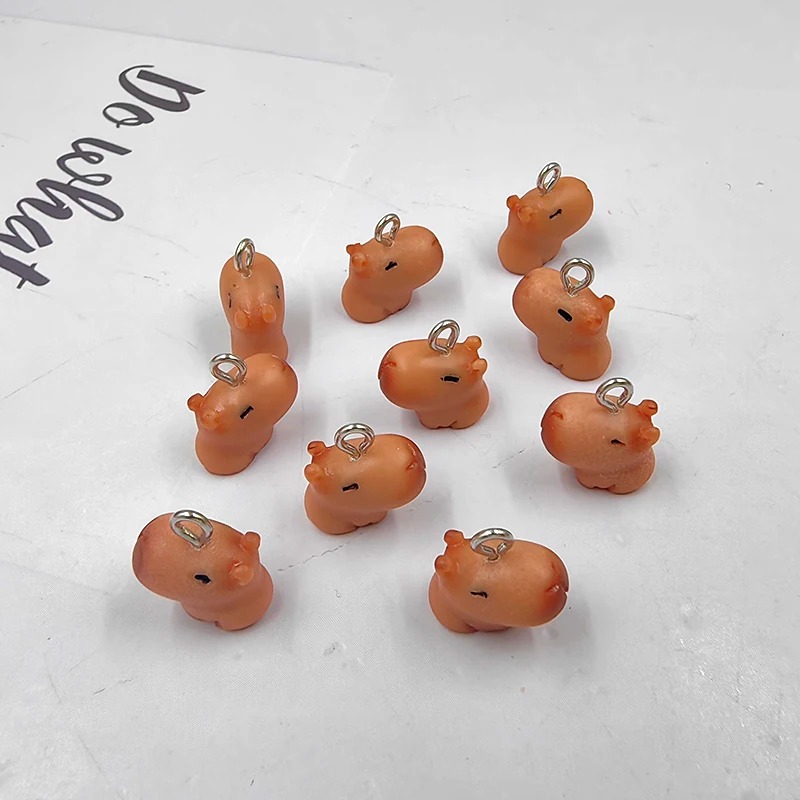 10pcs Cute Small Capybara Char - огляд і ціна Resin Art Box