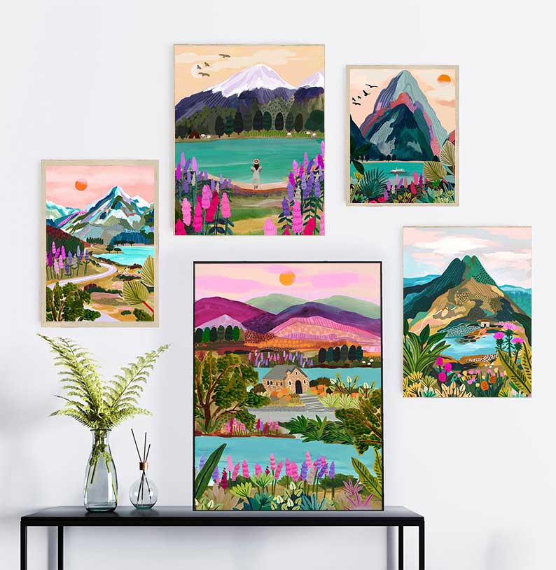 Landscape Poster New Zealand N - огляд і ціна Resin Art New Zealand