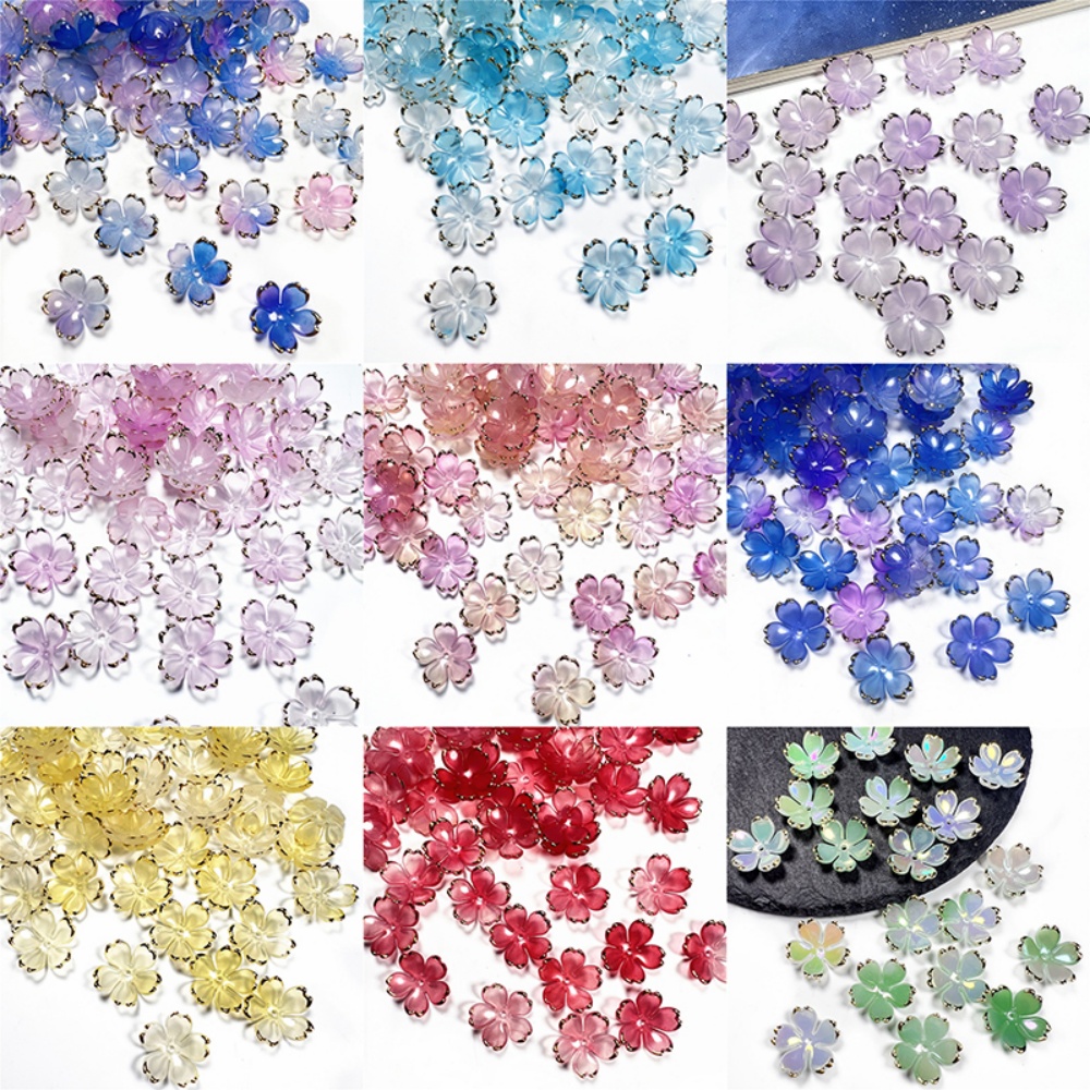 50pcs/lot 19mm Acrylic Cherry  - огляд і ціна Resin Art Acrylic