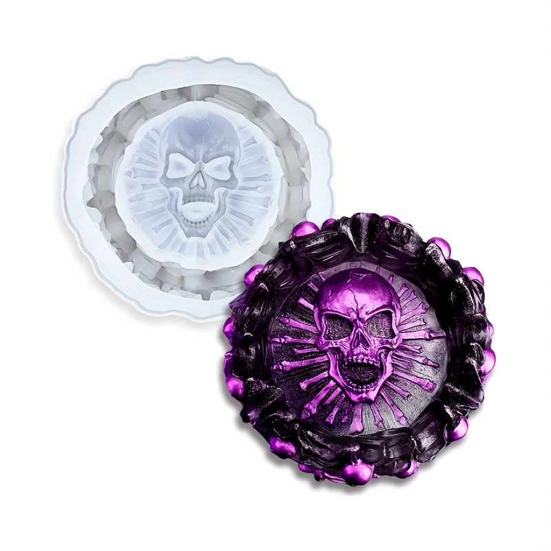 Ashtray mold, skull DIY craft  - огляд і ціна Resin Art Mould