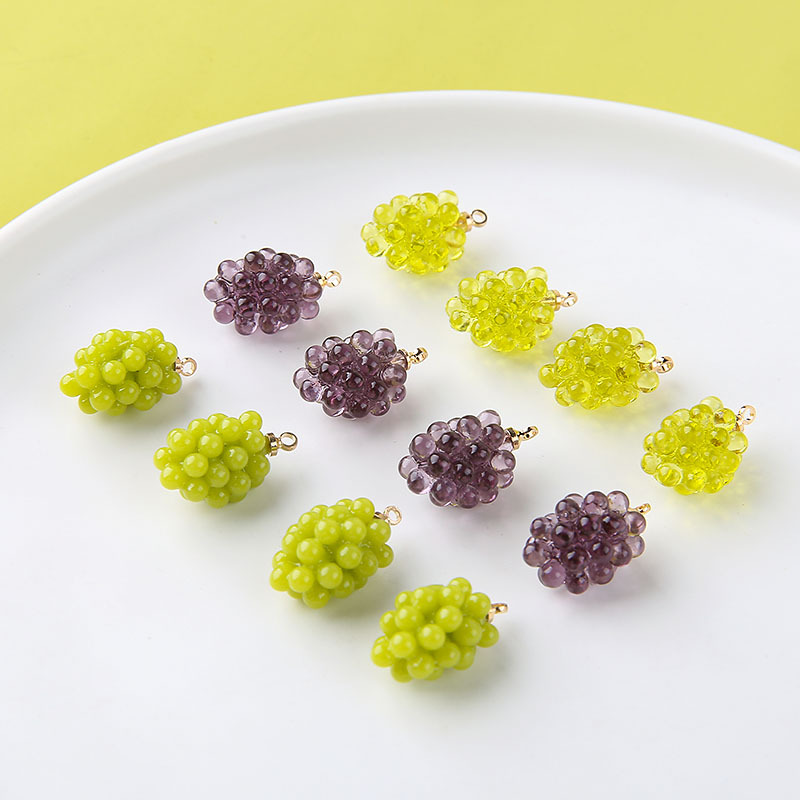 6pcs Cute Little Grapes Resin  - огляд і ціна Resin Art Box