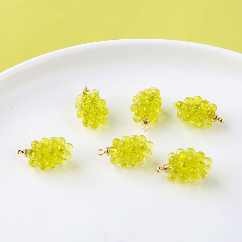 6pcs Cute Little Grapes Resin  - огляд і ціна Resin Art Box