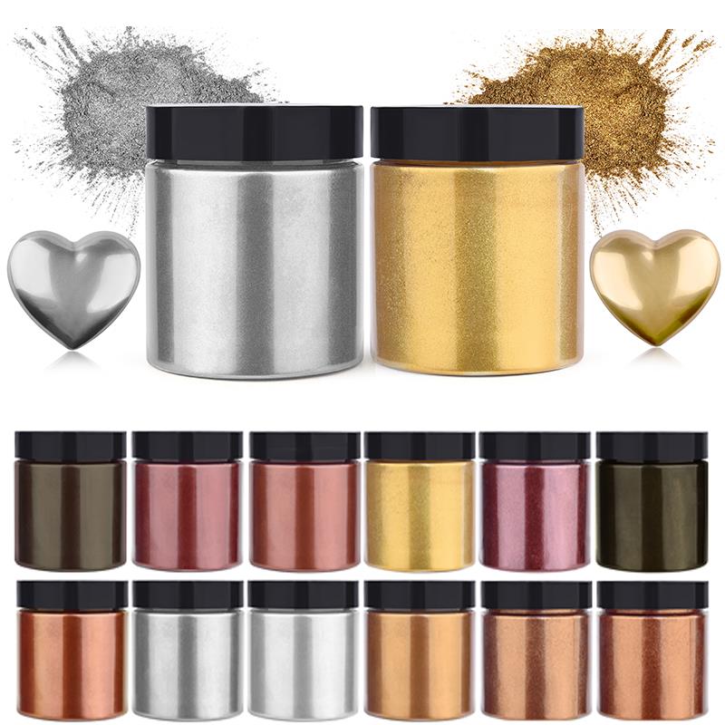 50g Shimmer Metallic Gold Silv - огляд і ціна Resin Art Acrylic
