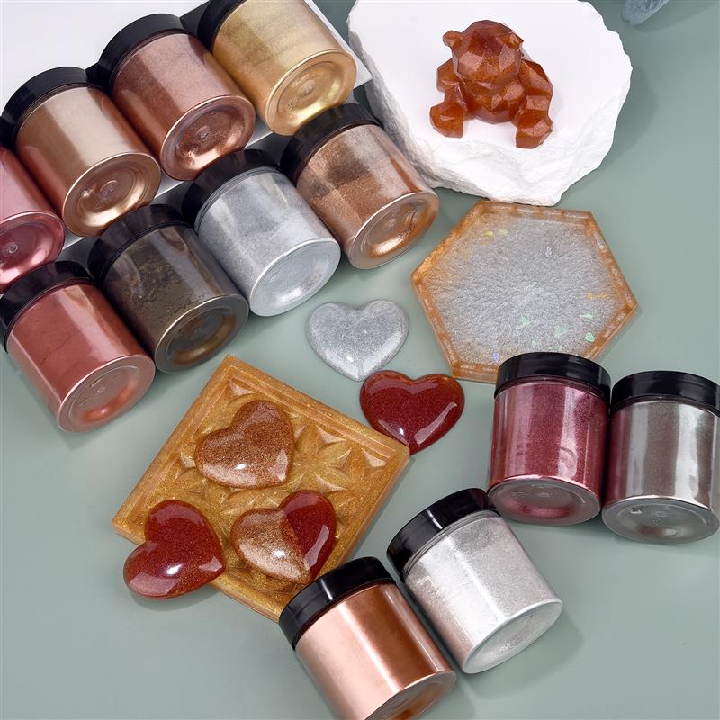50g Shimmer Metallic Gold Silv - огляд і ціна Resin Art Acrylic