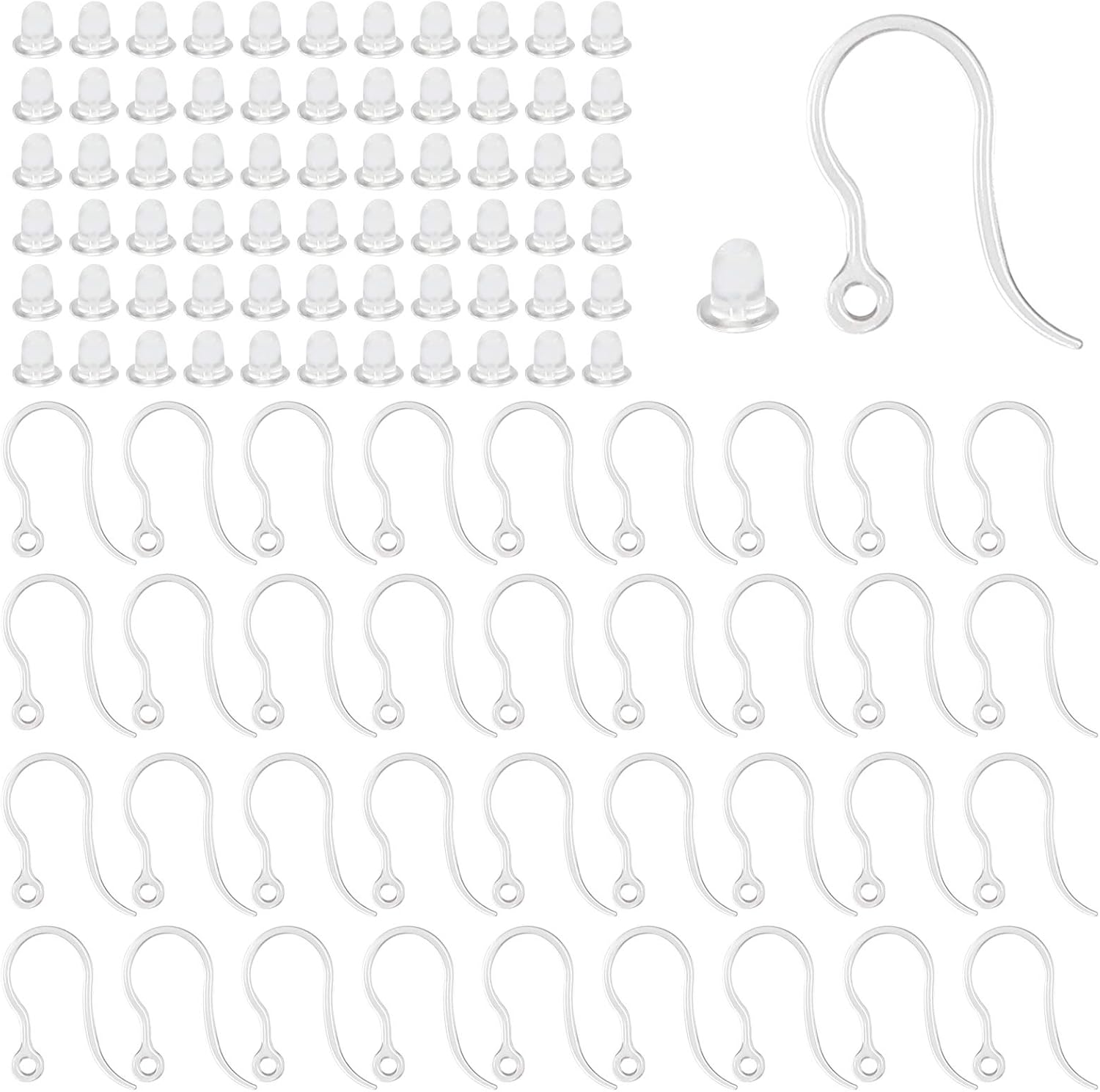 40pcs Clear Plastic Earring Ho - огляд і ціна Resin Art Box
