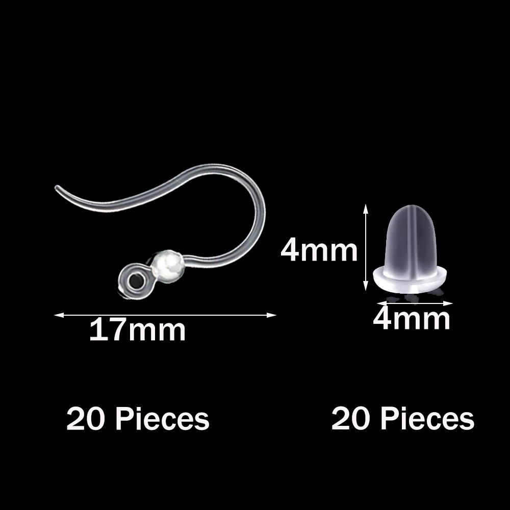 40pcs Clear Plastic Earring Ho - огляд і ціна Resin Art Box