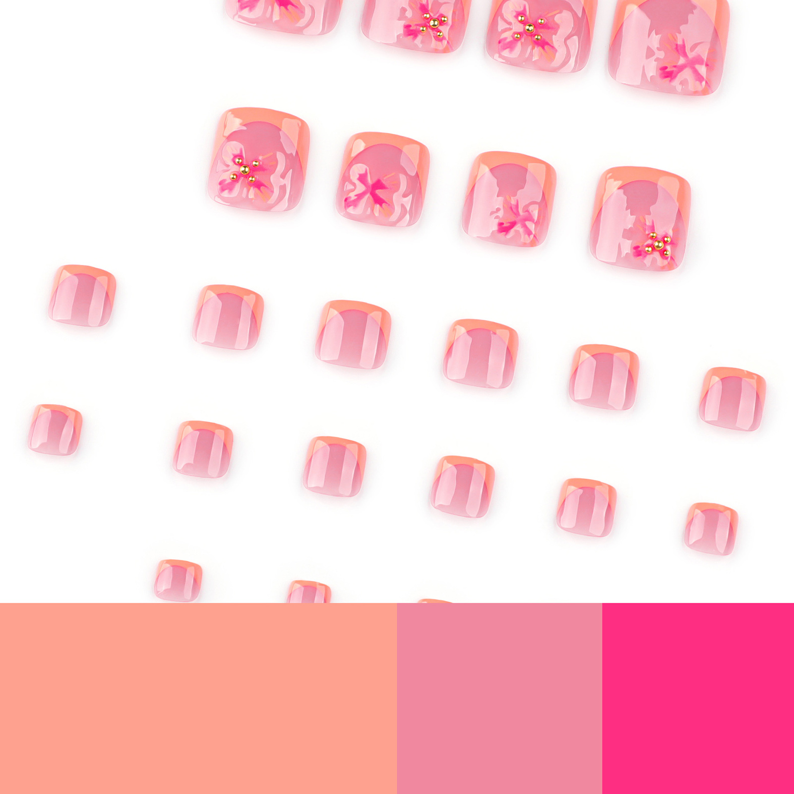 24pcs Charming Flower Pattern  - огляд і ціна Resin Art Flowers