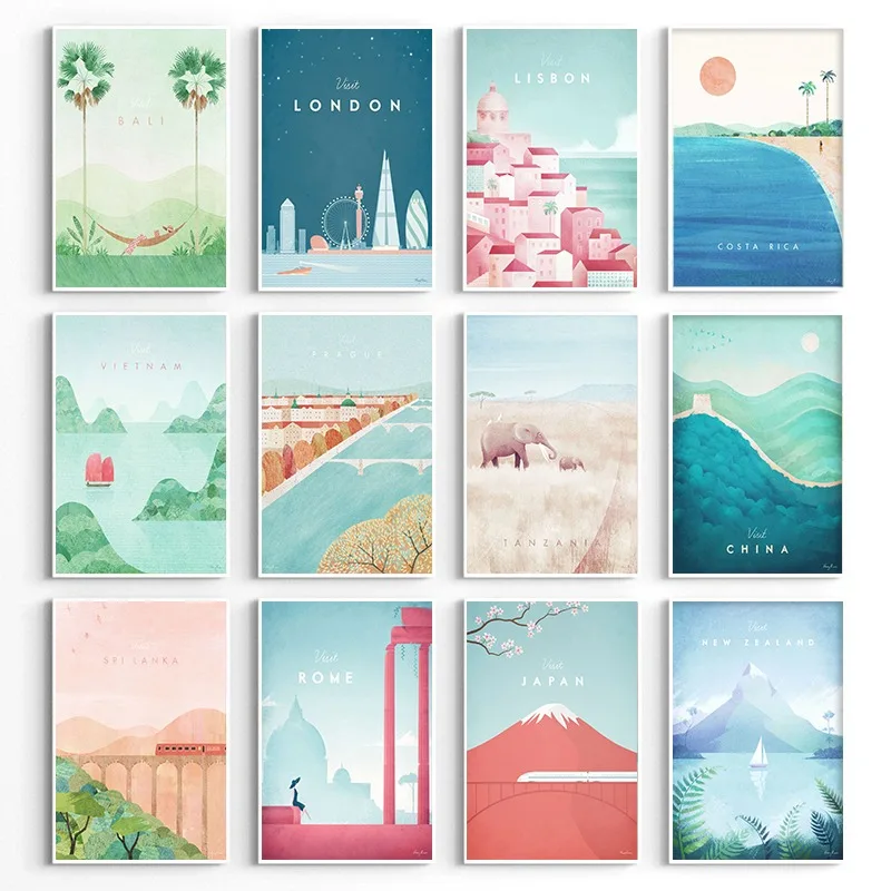 World Minimalist Travel Poster - огляд і ціна Resin Art New Zealand