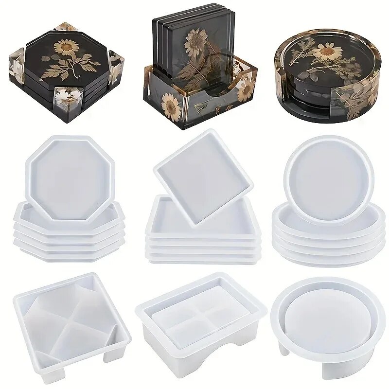 Coaster Resin Molds Set Includ - огляд і ціна Resin Art Case