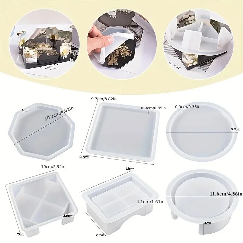 Coaster Resin Molds Set Includ - огляд і ціна Resin Art Case