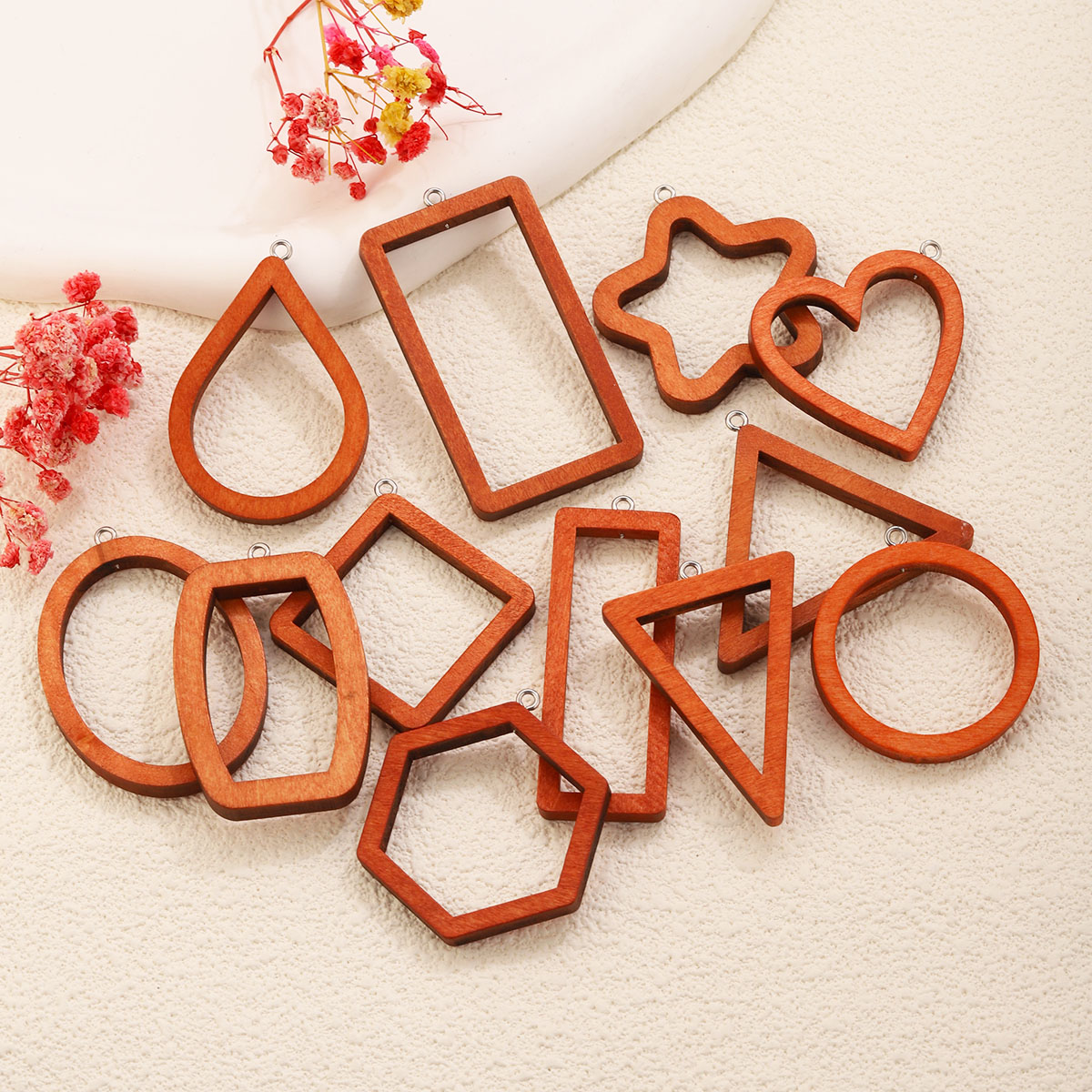 10PCS Triangle Rectangle Wood  - огляд і ціна Resin Art Box
