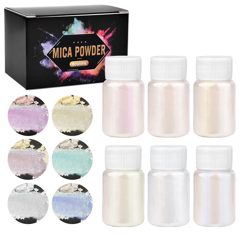 6 Pcs-Set Epoxy Resin Dye Mica - огляд і ціна Resin Color Paste