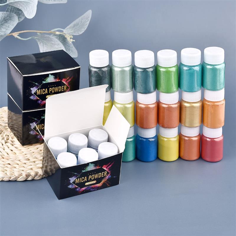 6 Pcs-Set Epoxy Resin Dye Mica - огляд і ціна Resin Color Paste