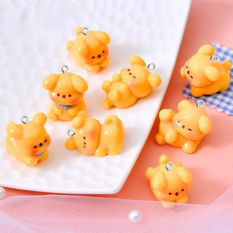 10Pcs Cute Cartoon Dog Acrylic - огляд і ціна Resin Art Acrylic